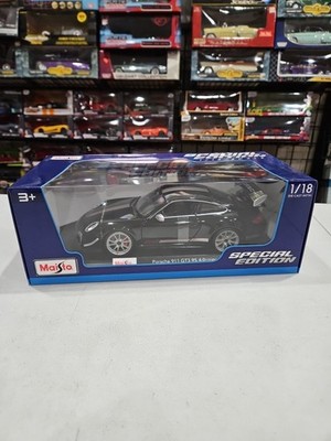 Maisto 1:18 PORSCHE 911 GT3 RS 4.0 Black Special Edition 🇺🇸 FREE