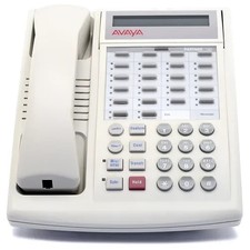 Avaya Partner 18D Series 1 Display Digital Phone WHITE Refurbished Lucent Euro