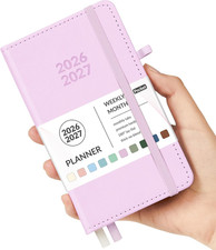 Pocket Planner 2026-2027, Weekly Monthly Planners for Purse, 3.5" X 6", July 202
