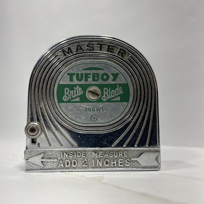 #ad TUFBOY NO 308WL Tape Measure MCM Vintage Tool Master Rule NY 8ft $24.77