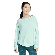 Women S Super Soft Modal Sweatshirt - All in Motion Aqua Green XL