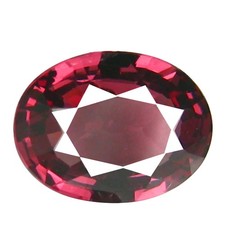 1.27 ct AAA Sparkling Oval Shape 8 x 6 mm Pinkish Red Rhodolite Garnet