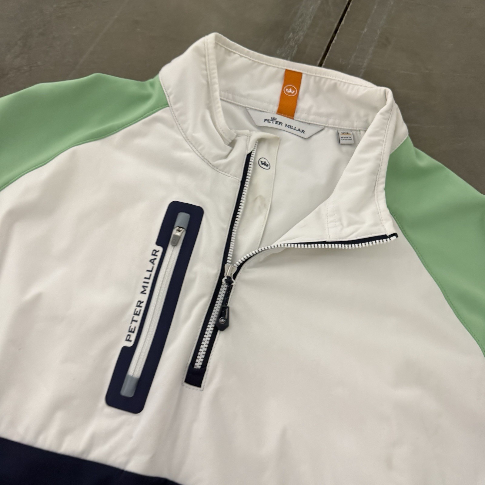 Peter Millar Quarter Zip Pullover Colorblock Golf… - image 2