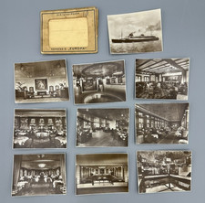 1930s 10 Photograph OCEAN LINER Cruise Ship SS BREMEN Norddeutscher Lloyd Souvnr