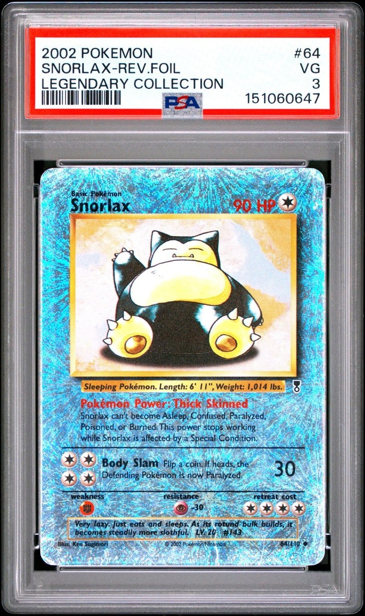Snorlax 64/110 Legendary Collection Reverse Holo for sale online