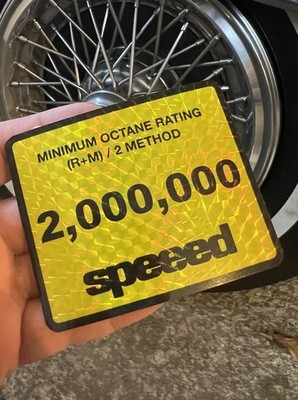2,000,000 OCTANE STICKER SPEEED 2 Million Subscriber Limited Edition speed