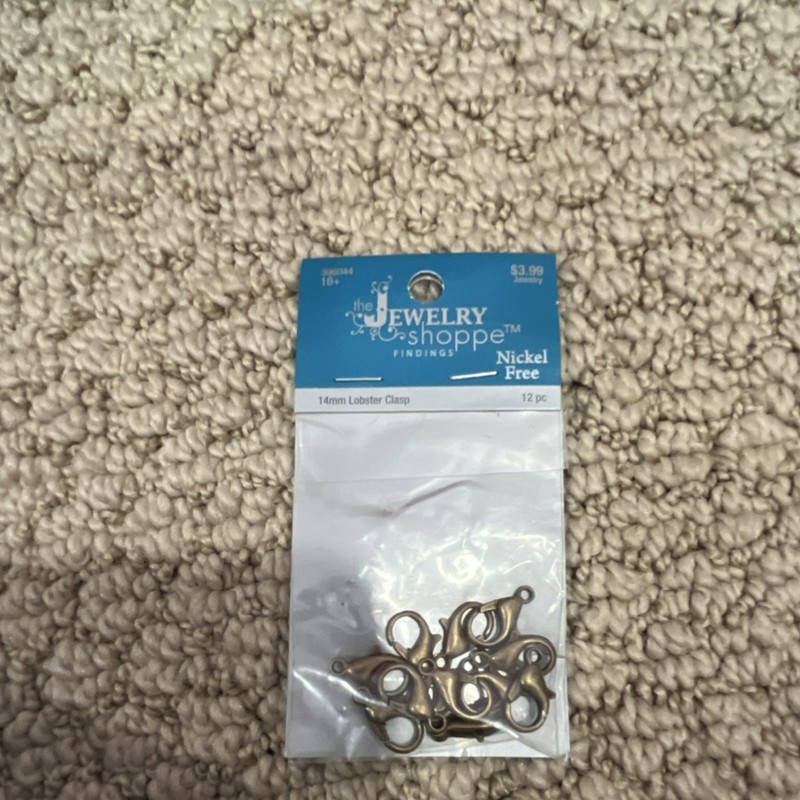 The Jewelry Shoppe Lobster Claw Clasp 14mm Gold Zinc Alloy 12pcs