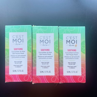 C'est Moi It s Me Soothing Cucumber & Aloe Gel Facial Mask 1.7oz/50ml NIB Sealed