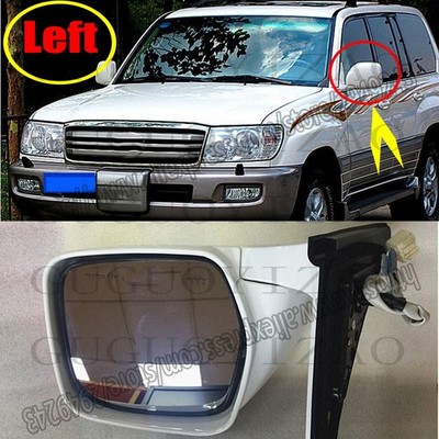 Right 3 lines White Rearview Mirror For Toyota Land Cruiser LC100 FJ100 1998-07