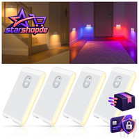 Nachtlicht Mit Bewegungsmelder RGB Warmweiß Aufladbar 3 Modi FüR Treppe Flur