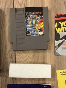 Pin Bot (Nintendo NES, 1990) CIB Complete w/ Poster & Inserts Tested Works