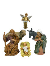 Natività 6 PZ Landi Moranduzzo CM 8 - Sacra Famiglia Pastori Presepe