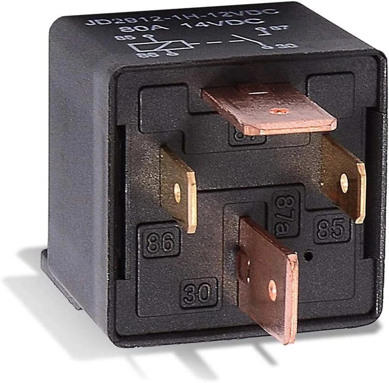 2 PIEZAS Relé de Coche 12V 80A SPST 4 pines Relé de Alta Resistencia Coche DC Relé Abierto Normal Foto 2 de 4