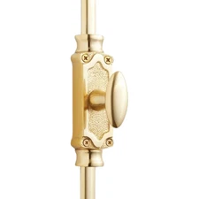 Signature Ironmongery Stepney Window Brass Cremone Bolt Hardware 6 feet Polished