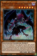 YuGiOh Schwarzflügel - Simoon der Toxinwind (V.1) LDS2-DE040 Ultra Rare Good 1st