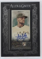 2020 Topps Allen & Ginter's X Framed Mini Black Frame 1/10 Seth Brown Auto 19fv