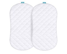 Bassinet Mattress Pad Cover Compatible with Halo BassiNest Swivel Sleeper 2 Pack