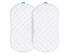 Bassinet Mattress Pad Cover Compatible with Halo BassiNest Swivel Sleeper 2 Pack