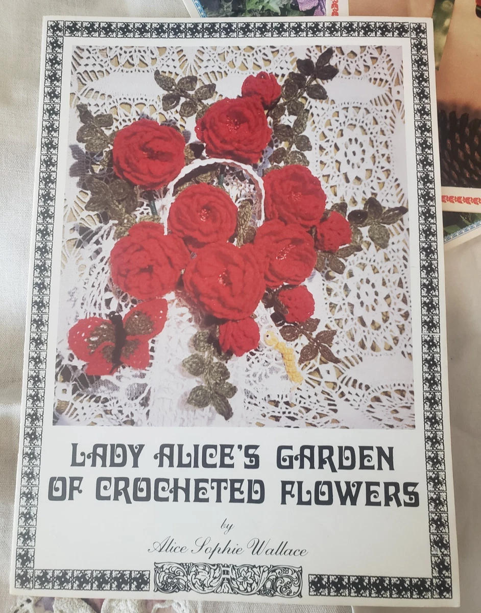 3~ Dama Alicia Crochet Ramo Flores Poinsettia Orquídea Rosa Patrón Wallace