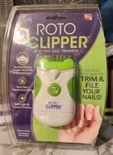 ROTO Clipper Electric Nail Trimmer Battery Powered As Seen On TV NOB