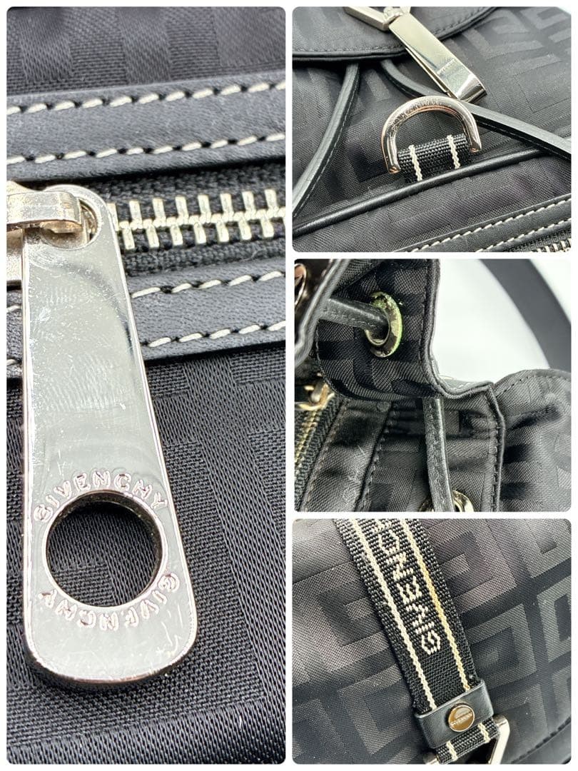 Givenchy Mini Backpack Logo Pattern Nylon Leather… - image 18