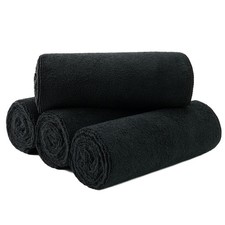 4 Pack New Ber Hair Drying Salon Towels 16x29 Inches Quick Dry Lint Free