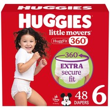 Huggies Little Movers HuggFit 360 Pull On Diapers - Size 6 -