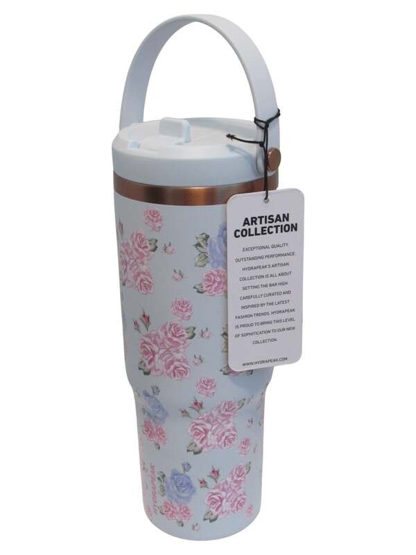 Hydrapeak Artisan Collection Water Bottle With Handle 3D Ice Blue