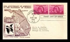 Dr Jim Stamps Florida Centennial Pair FDC Crosby Thermograph Photo Cachet