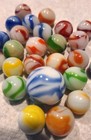 Lot Of 26 Vintage Marbles. WV Swirls,cac,peltier,akro Agate,alley NM-M — photo 7