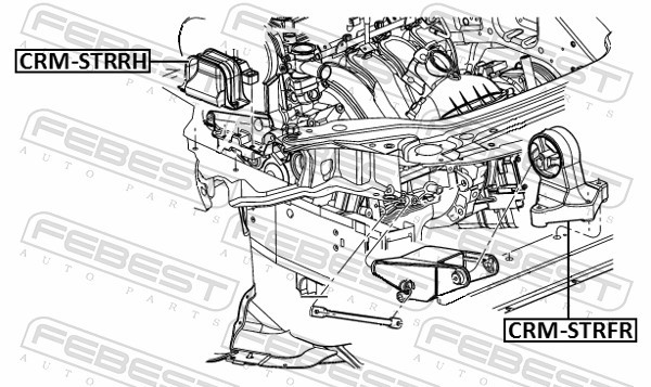 ✅Fits FEBEST CRM-STRRH ENGINE SPRING RIGHT CHRYSLER SEBRING (JR) 200 ⭐UK Seller⭐