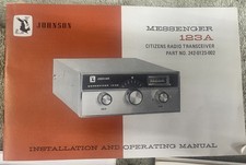 Johnson 123A CB radio working radio with video, original box and insturctions