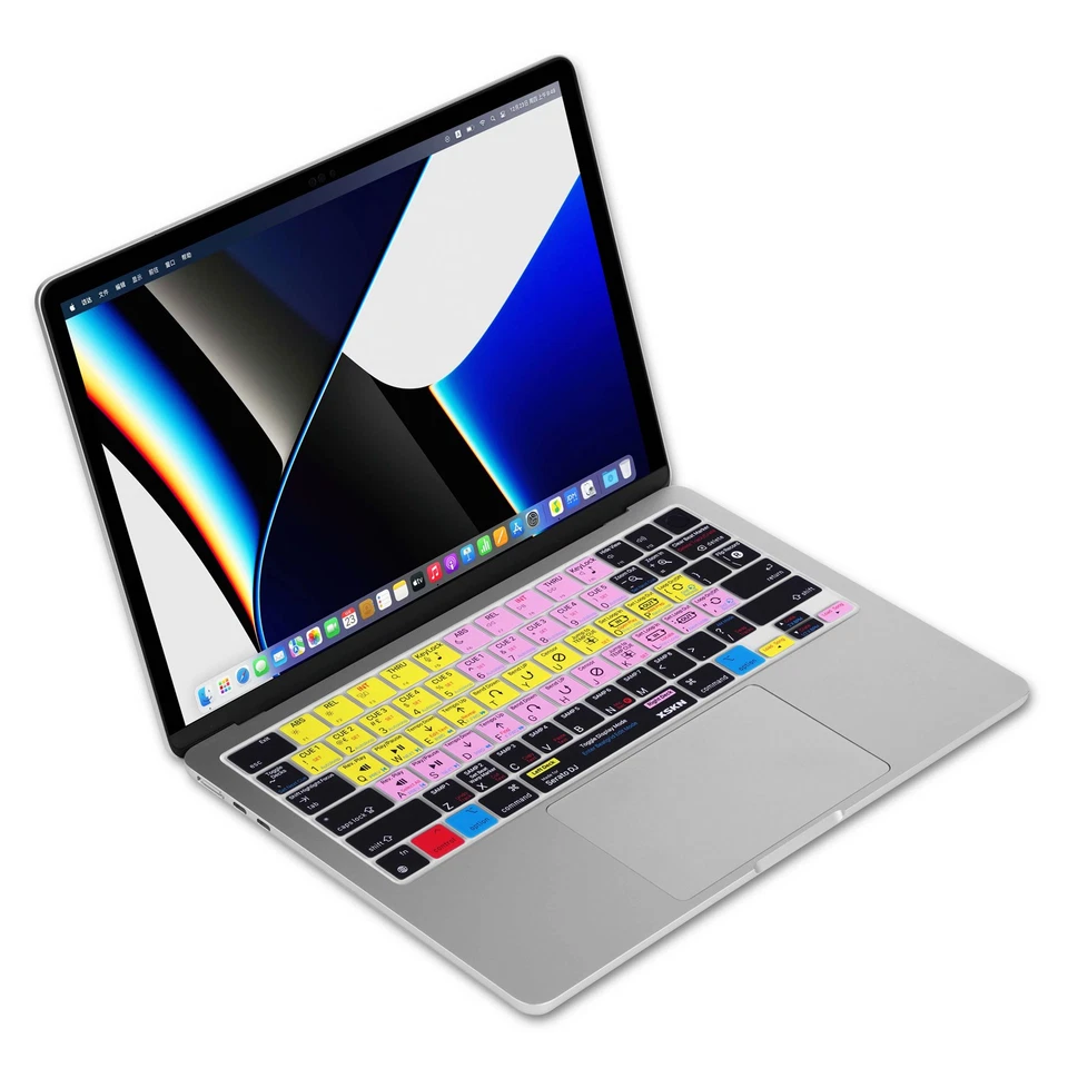 XSKN Serato DJ Shortcuts Keyboard Cover for Macbook Air 13.6/15.3 M2 M3 M4 - Image 4 of 4