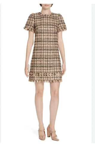 Mini abito Kate Spade Heart It bicolore tweed elegante preppy tubino