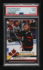 2020-21 Upper Deck UD Canvas Program of Excellence Ty Dellandrea PSA 9 MINT 13c1