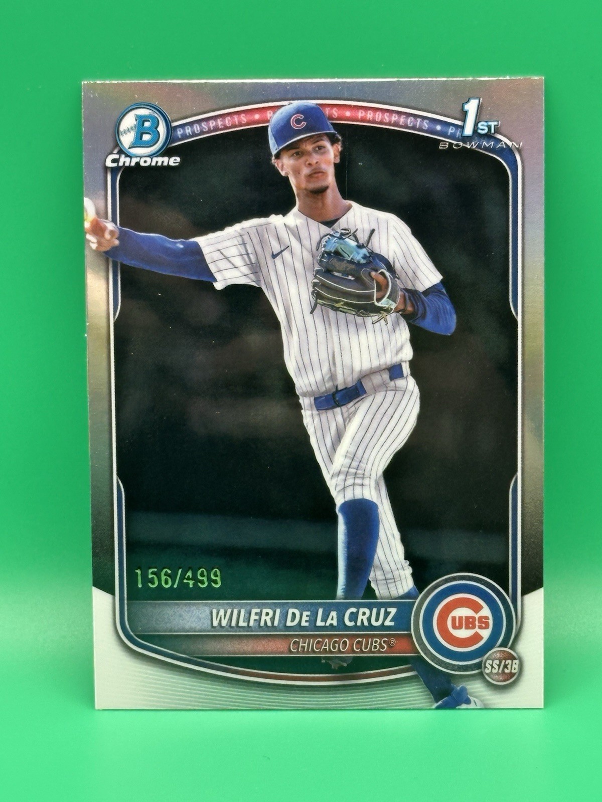 Wilfri De La Cruz 2025 Bowman Chrome 1st Refractor /499 #BCP-209 Cubs