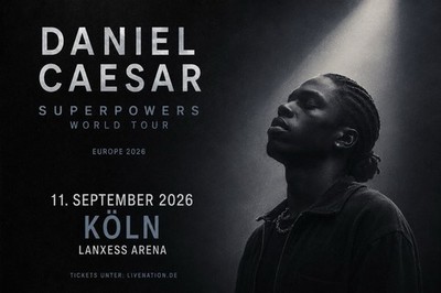 Daniel Caesar Superpowers World Tour 11.09.2026 Köln Lanxess Arena