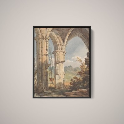 Thomas Sully - Landscape Looking Through Ruined Archway - Paper or Canvas