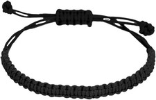 Handmade String Bracelet for Women Men Simple Red Black Braided Adjustable Charm