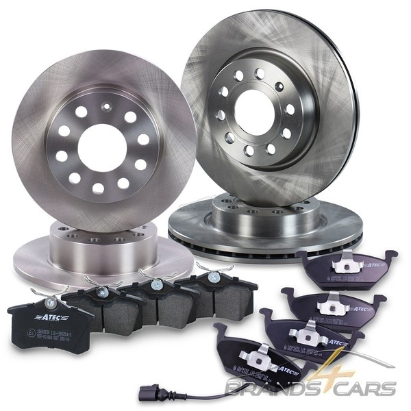 Atec Bremsscheiben + BelÄGe Vorne + Hinten FÜR Audi A3 Skoda Yeti VW Golf 5 6-image
