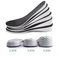 Men Women Invisible Height Increase Insoles Heel Lift Taller Shoe Inserts Pad US
