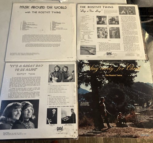 Rostvit Twins Sealed 4 Albums Lot Xian Female CCM Folk Colorado Rare Private - Picture 2 of 2
