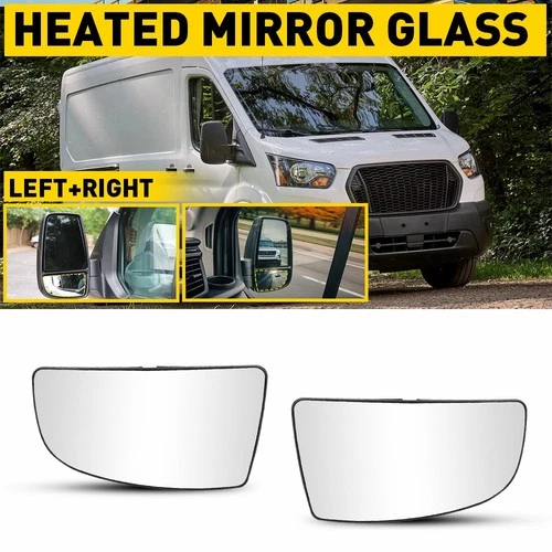 Left Right Lower Side View Mirror Glass For 2015-2022 Ford Transit-150 250 350