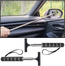 2PCS Car Side Mirror Squeegee, Retractable Auto Rearview Mirror Wiper,
