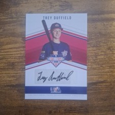 Trey Duffield 2018 USA Baseball Stars Stripes Auto 14NT-TR Rice University 13/23