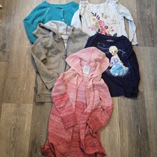 Bundle of Size 4/5 Girls Clothes Long Sleeve shirts and jacket lot of 5