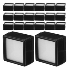 20pcs Display Box - 1.2x1.2x0.7Inches Acrylic Square Jewelry Container