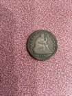 1876 Seated Liberty Quarter, Variety 4, Weight Variety 5.