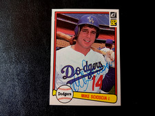 Mike Scioscia Autographed 1982 Donruss Baseball LA Dodgers Card 598 Catcher Auto
