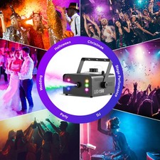 3in1 RGB 6LED 1500W Smoke Fog Machine Light Stage DJ Fogger Wireless Remote